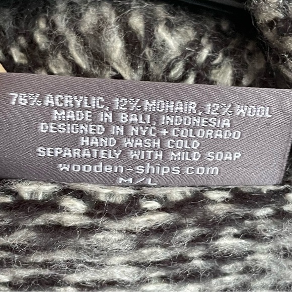 Wooden Ships Open high Low Fuzzy Cardigan - Picture 6 of 6